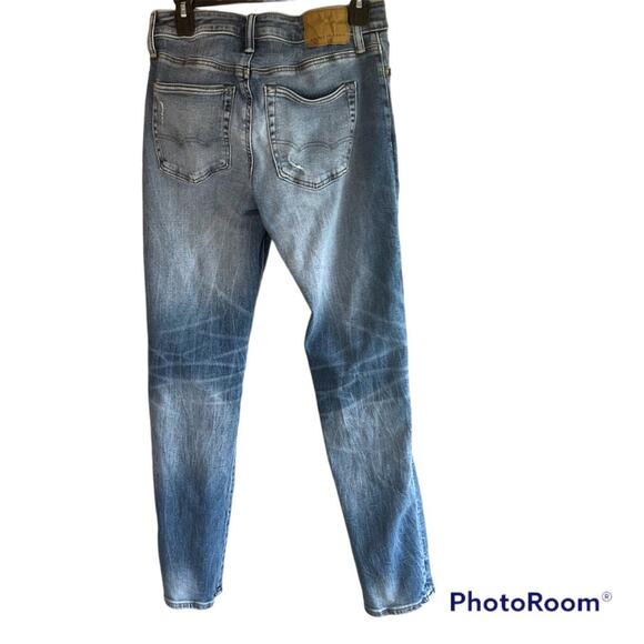 Men's American Eagle Next level airflex Slim medium wash distressed Size 29 X 32 - Picture 2 of 11